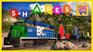 Shape Train Island Adventure | Learning Shapes Cartoon for Kids