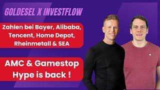 AMC & Gamestop Hype / Zahlen bei Bayer, Alibaba, Tencent, Rheinmetall, Home Depot & SEA