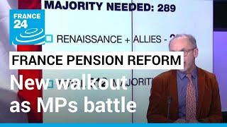 France strikes: New walkout as MPs battle over pension reform • FRANCE 24 English