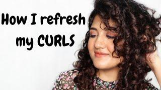 How I Refresh My CURLS | 3rd DAY CURLY HAIR | Madhushree Joshi