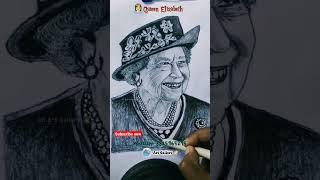 Queen Elizabeth Realistic pencil Portrait️||AK Art Gallery ️||Whatsapp 8825965295