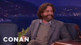 Zach Galifianakis' Question He Refused To Ask President Obama | CONAN on TBS