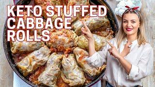 How To Make Keto Stuffed Cabbage Rolls (Gluten-Free & Low Carb Recipe)