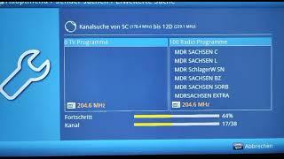 DAB Bandscan zu Hause mit dem TechniSat Digipal DAB.