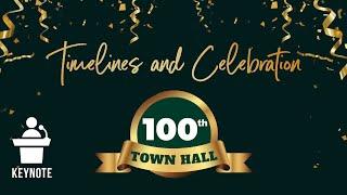 Keynote 100A | Timelines and Celebrations | 26 May 2022