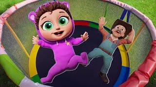 Jump Jump | Trampoline Animals | and MORE activity songs | Joy Joy World