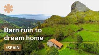 Housebarn ruin in northern Spain becomes family reunion home