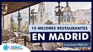 Mejores Restaurantes en MADRID (2023) - DONDE COMER (Calidad/Precio)