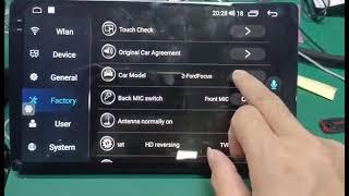 mekede navifly MS 9863 7862 how to setting canbus type for steering wheel control