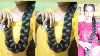 garmiyo me yese fold braid rakhti hu jisse baal nhi Tut te  #hairstyle #longhair #braids#garmi #yt