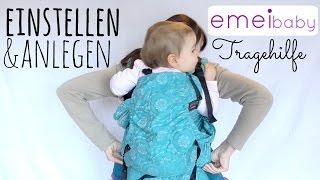 Emeibaby Tragehilfe | Einstellen und Anlegen | [Verlosung beendet]