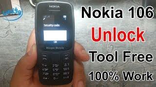 Nokia 106 TA-1114 Security Code Unlock With Free Tool by waqas mobile