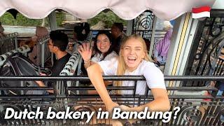 Trying the tour bus in Bandung & Dutch food?! 