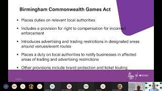 Regulating the Commonwealth Games