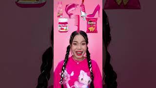 Random Pink Food ASMR Mukbang #2  #shorts #mukbang #asmr #eating