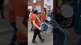 Bhangra drummers also celebrate Luton Towns fc promotion #Communitycelebration #Dancing