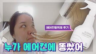 에어컨에서 강된장 냄새 나서 사 본 에코후래쉬 에어컨탈취제 후기 | 고수Vlog