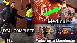 Happening Now medical ongoing man utd new signing arrived to complete deal man u signings 2024/25