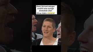 Schweinsteiger erzählt eine Anekdote über Oliver Kahn  #oliverkahn #fcbayern #schweinsteiger