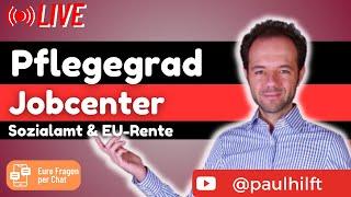  LIVE: Pflegegrad, Bürgergeld, EU-Rente und Sozialamt - Beratung vom Sozialrat Deutschland