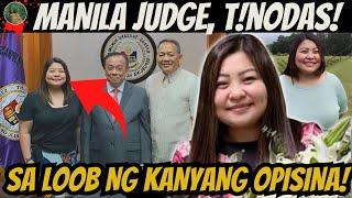 MABAIT NA JUDGE SA MAYNILA, T!NODAS SA LOOB MISMO NG KANYANG OPISINA !! [ Tagalog Crime Story ]