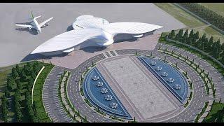 Turkmenistan's $2 billion bird-shaped international airport in Ashgabat