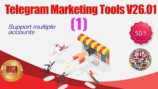 Telegram Marketing Tools-Scraper/Extract/Add/Search/Invite Member