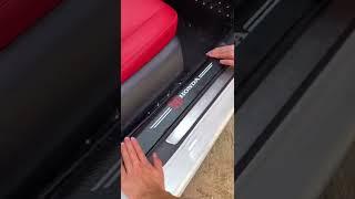 Custom car door sill protection stickers