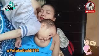 Tenge tenge style Filipino mother breastfeeding || desi bhabhi breastfeeding | menyusui bayi vlog ‎‎