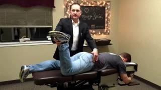 Low back pain Impulse IQ chiropractic instrument adjusting