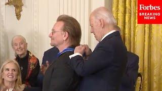 Bono, Lead Singer Of U2, Awarded Medal Of Freedom By President Joe Biden