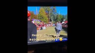 ESPN College Game Day $400K won with 32 Yrd FG #shorts #kick #college