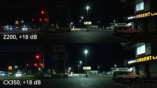 Low Light: Sony Z200 vs Panasonic CX350