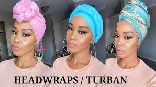  6 Quick & EASY Headwrap/ Turban Styles / Tutorials /Tupo1