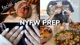 NYFW PREP: my first facial, dying my hair, nails & shopping !!