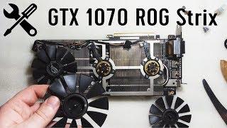 GTX 1070 ASUS ROG Strix repair of fans (bearing replacement) after crypt mining