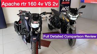 TVS Apache RTR 160 2V vs 4V SmartXconnect | Apache 160 Special Edition vs Apache 2V