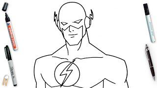 How To Draw Flash Easy Step By Step | DC Super Heroes Art Lesson