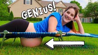 Genius Pregnant Lady Lawn Chair Hack for Big Baby Belly Relief