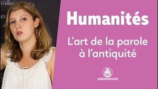 L'art de la parole à l'antiquité - Humanités - 1re - Les Bons Profs