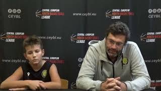 CEYBL U12, Press conference,  28.9.2024, BK Inter Bratislava - Basket 4kids Zielona Góra