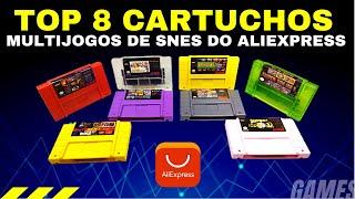 TOP 8 Cartuchos MultiJogos de Super Nintendo do AliExpress