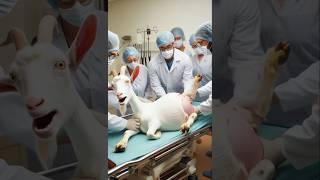 Doctor save life pregnant goat #goat #goatlovers #pregnant #shortsfeed #animals #shorts #pets #ai