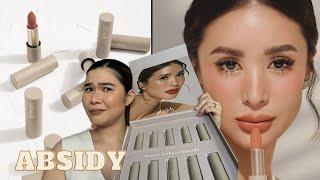 NEW ABSIDY CASHMERE MATTE KISS | Luxe Organix | Review | Complete Lip Swatch | Jen De Leon