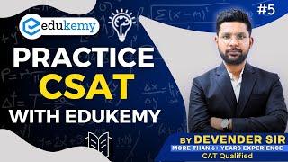 CSAT Success: Master UPSC with Devender Sir’s Expert Tips |  Video 5 | Edukemy  #upsc #csat #ias