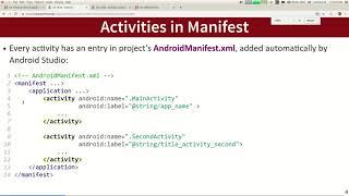 CS 193A 19wi Lecture 05  Multiple Activities and Intents