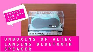 Altec Lansing Baby Boom XL Bluetooth Speaker  #altellansingspeaker Unboxing #ruggedbluetoothspeaker