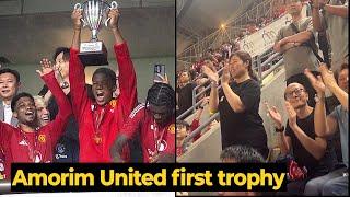 Hong Kong crowd cheers as Manchester United lift the first trophy under Ruben Amorim | Man Utd News