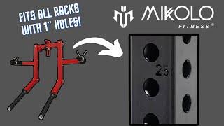 Mikolo Fitness Lateral Raise Attachment Review: Fits ALL RACKS with 1 Inch Holes!