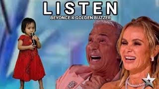 Golden Buzzer | This super amazing voice very extraordinary singing song Listen'Beyonce